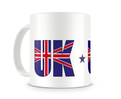 Tasse mit Großbritannien / UK Schriftzug