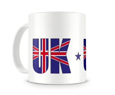 Tasse mit Grobritannien / UK Schriftzug