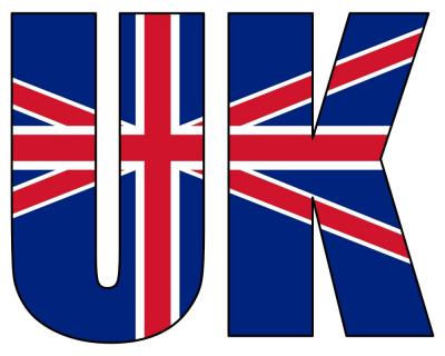 Grobritannien Schriftzug Aufkleber UK - Ansicht 1