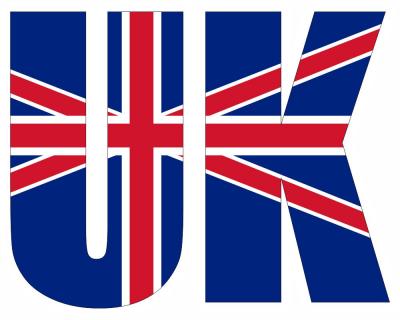 Wandtattoo Grobritannien Schriftzug - Ansicht 1