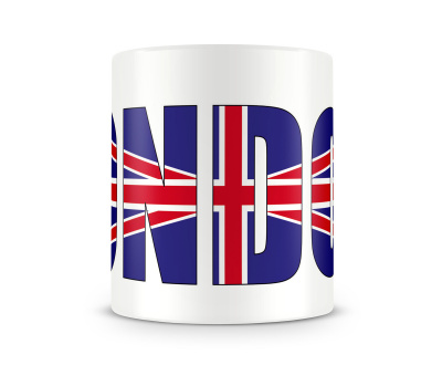 Tasse mit London Schriftzug - Ansicht 2