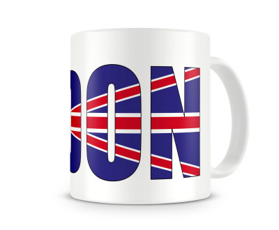 Tasse mit London Schriftzug - Ansicht 3