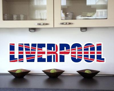 Wandtattoo Liverpool Schriftzug