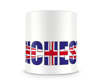 Tasse mit Manchester Schriftzug - Ansicht 2