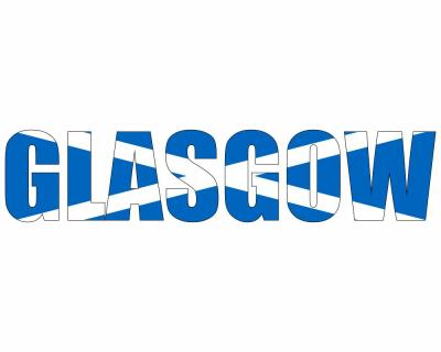 Wandtattoo Glasgow Schriftzug - Ansicht 1