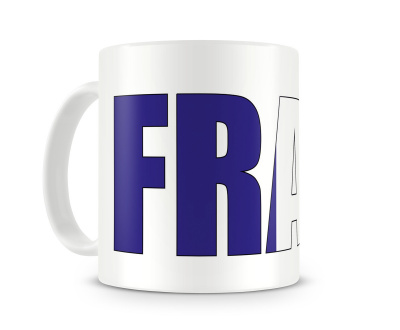 Tasse mit Frankreich / France Schriftzug Tasse