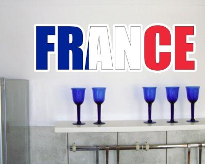 Wandtattoo Frankreich Schriftzug France - Ansicht 2