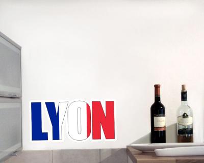 Wandtattoo Lyon Schriftzug