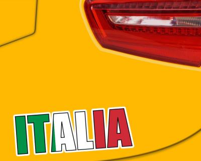 Italia Schriftzug Aufkleber Italien - Ansicht 3