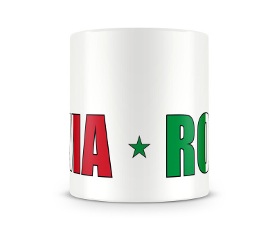 Tasse mit Rom / Roma Schriftzug - Ansicht 2