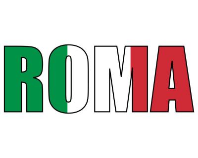 Roma Schriftzug Rom Aufkleber - Ansicht 1