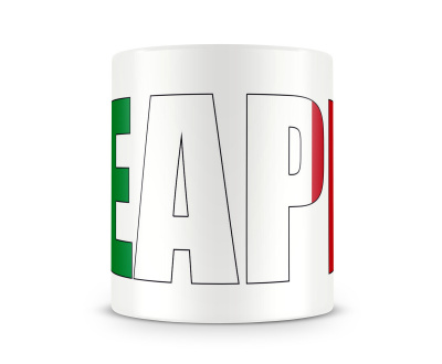 Tasse mit Neapel Schriftzug - Ansicht 2