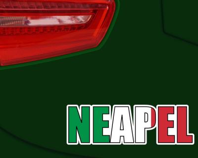Neapel Schriftzug Aufkleber - Ansicht 2