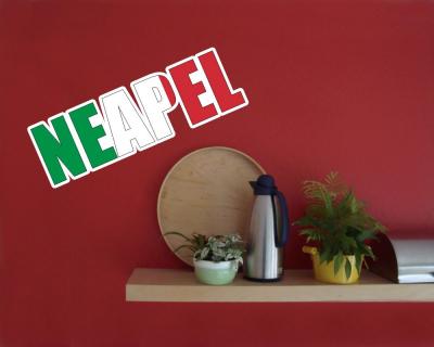 Wandtattoo Neapel Schriftzug
