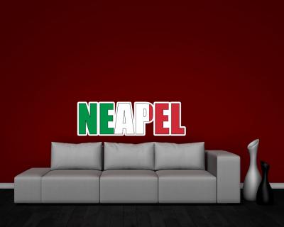 Wandtattoo Neapel Schriftzug - Ansicht 3