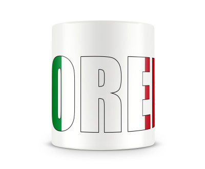 Tasse mit Florenz Schriftzug - Ansicht 2