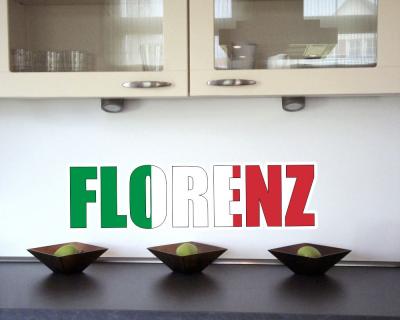 Wandtattoo Florenz Schriftzug - Ansicht 3