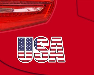 USA Schriftzug Aufkleber - Ansicht 2