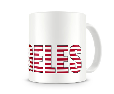 Tasse mit Los Angeles Schriftzug - Ansicht 3