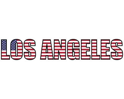 Los Angeles Schriftzug LA Aufkleber - Ansicht 1