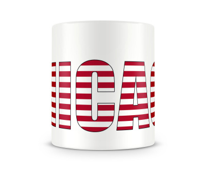 Tasse mit Chicago Schriftzug - Ansicht 2