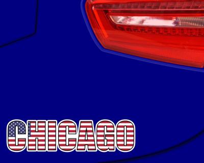 Chicago Schriftzug Aufkleber - Ansicht 2