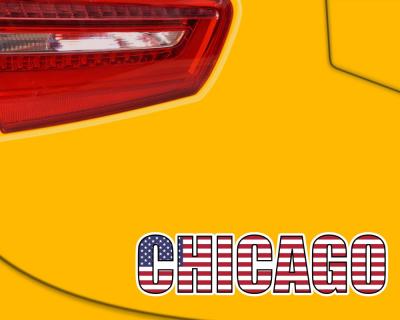 Chicago Schriftzug Aufkleber - Ansicht 3