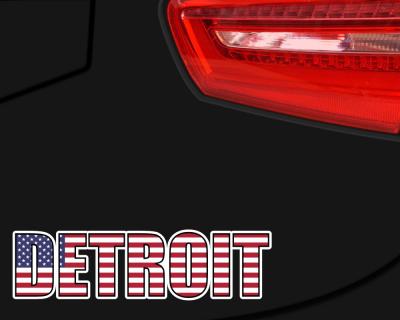 Detroit Schriftzug Aufkleber - Ansicht 2
