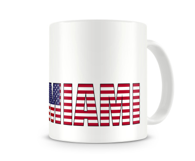 Tasse mit Miami Schriftzug - Ansicht 3