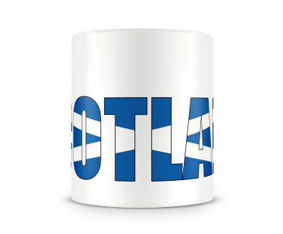 Tasse mit Schottland / Scotland Schriftzug - Ansicht 2