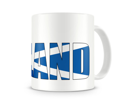 Tasse mit Schottland / Scotland Schriftzug - Ansicht 3