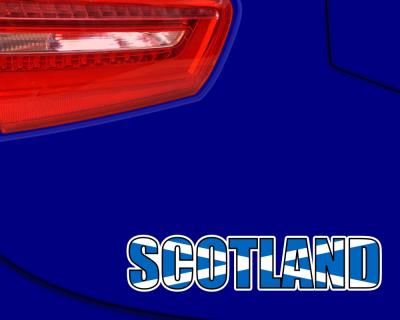 Schottland Schriftzug Scotland Aufkleber Aufkleber