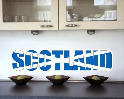 Wandtattoo Schottland Schriftzug - Ansicht 3