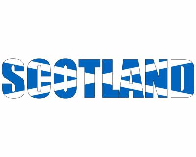 Wandtattoo Schottland Schriftzug - Ansicht 1