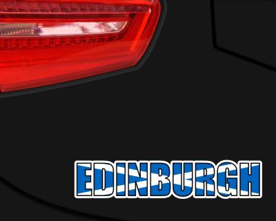 Edinburgh Schriftzug Aufkleber
