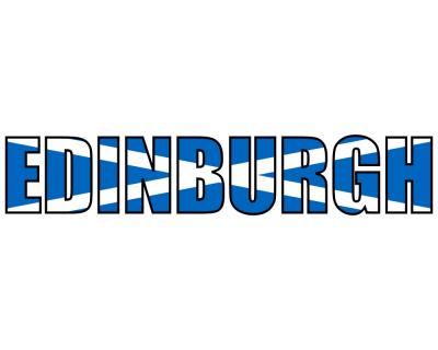 Edinburgh Schriftzug Aufkleber - Ansicht 1