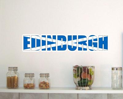 Wandtattoo Edinburgh Schriftzug - Ansicht 3