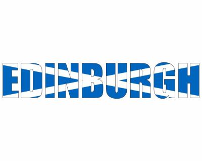 Wandtattoo Edinburgh Schriftzug - Ansicht 1
