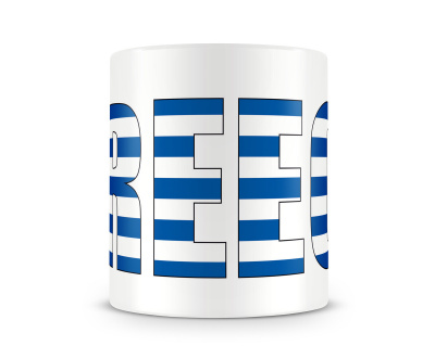Tasse mit Griechenland / Greece Schriftzug - Ansicht 2
