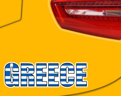 Greece Schriftzug Griechenland Aufkleber