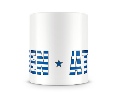 Tasse mit Athen Schriftzug - Ansicht 2