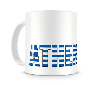 Tasse mit Athen Schriftzug Tasse