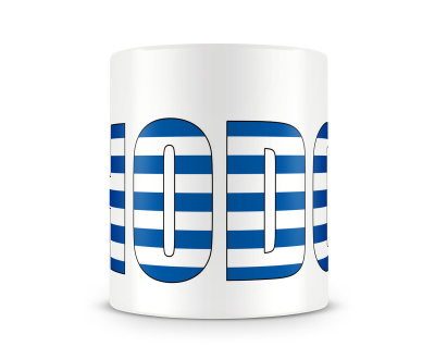 Tasse mit Rhodos Schriftzug - Ansicht 2