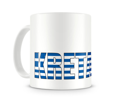 Tasse mit Kreta Schriftzug