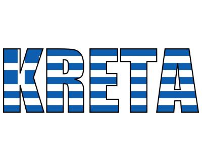 Kreta Schriftzug Aufkleber - Ansicht 1