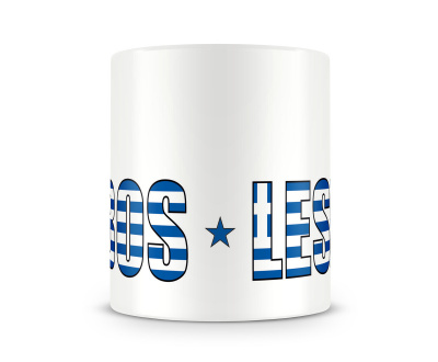 Tasse mit Lesbos Schriftzug - Ansicht 2