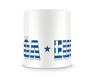 Tasse mit Euba Schriftzug - Ansicht 2