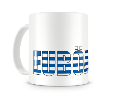 Tasse mit Euba Schriftzug