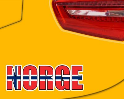 Norge Schriftzug Norwegen Aufkleber