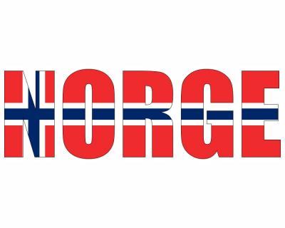 Wandtattoo Norge Norwegen Schriftzug